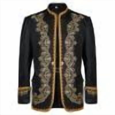 AnuYalue Men's Medieval Jackets Court Stage Performence Coat Costume Renaissance Long Sleeve Jacket