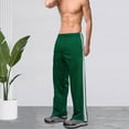 thumbnail image 1 of AnuYalue Mens Athletic Pants Open Bottom Loose Straight Leg Sweatpants Elastic Waist Outdoor Workout Trousers, 1 of 7