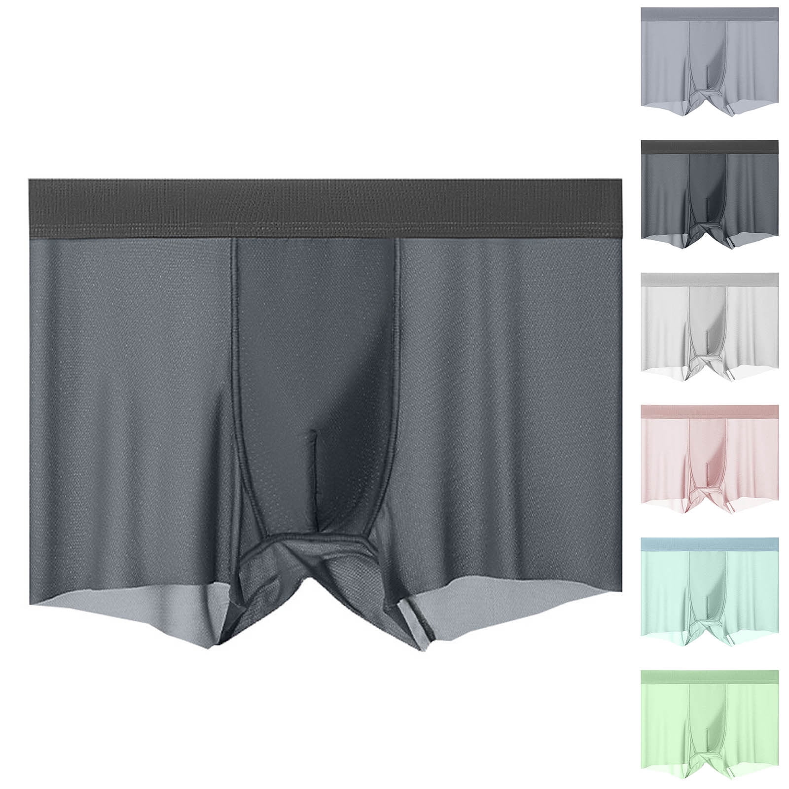 Solidification Ice AnuYalue Mens Big and Tall Ice Silk Briefs Lightweight Cooling ...