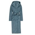 thumbnail image 1 of AnuYalue Mens Hooded Robe, Plush Long Bath Robes Cozy Warm Bathrobe Fuzzy Male Spa Robe with Pockets 2024, 1 of 4
