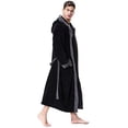 thumbnail image 1 of AnuYalue Mens Hooded Robe, Plush Long Bath Robes Cozy Warm Bathrobe Fuzzy Male Spa Robe with Pockets 2025, 1 of 6