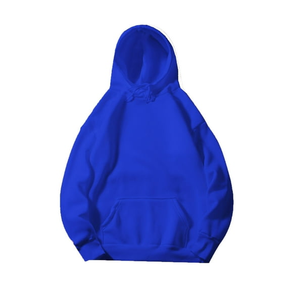 AnuYalue Mens Hooded Sweatshirt Big and Tall Long Sleeves Drawstring Pullover Sweatshirts Casual Plain Solid Hoodie with Kangaroo Pocket,Senior Sweatshirt 2026