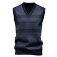 thumbnail image 1 of AnuYalue Mens Knitted Vests Fleece V Neck Slim Fit Pullover Knitwear Lightweight Fall Winter Warm Sleeveless Vest, 1 of 6