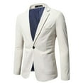 thumbnail image 1 of AnuYalue Mens Plaid Blazer Sports Coat Casual Slim Fit Checkered Blazer for Men Wedding Gentleman's One Button Fashion Blazers 2024 Temperament Cardigan Jacket Blazer, 1 of 3
