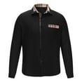 thumbnail image 1 of AnuYalue Mens Shirt Lightweight Lapel Dress Shirts Casual Lapel Plain T-Shirt Button Down Color Block Tops, 1 of 6