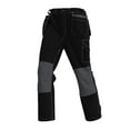 thumbnail image 1 of AnuYalue Mens Work Pants Reinforced Knee Pads Pockets Workwear Cargo Pants Patchwork Straight Leg Construction Pants, 1 of 5