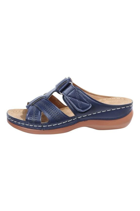 Orthopedic Sandals for Women,Women Walking Slippers with Arch Support Flat Sandals Summer Dressy Open Toe Sandals Beach Casual Slip on Sandals Beach Dress Comfortable