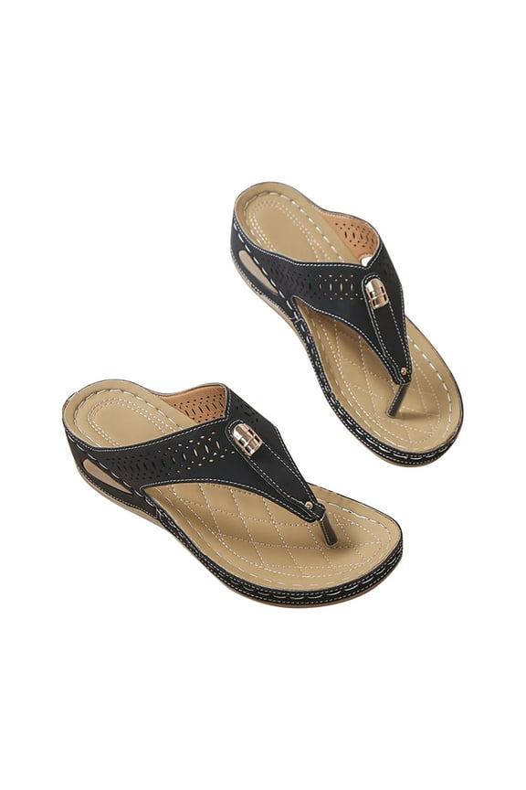 Orthopedic Sandals for Women,Women Walking Slippers with Arch Support Flat Sandals Summer Dressy Open Toe Sandals Beach Casual Slip on Slide Sandals Beach Dress Comfortable