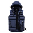 thumbnail image 1 of AnuYalue Puffer Vest with Hoodie Mens Winter Warm Zip Up Quilted Vests Casual Outdoor Sleeveless Jacket with Zip Pockets, 1 of 6