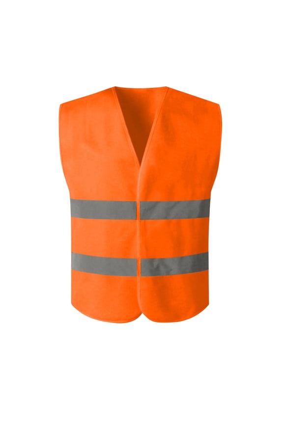 Reflective Safety Vest for Men Lightweight High Visibility Construction Work Vests Night Protective Traffic Work Sleeveless Jacket