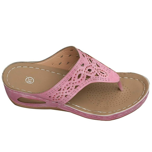 AnuYalue Sandals for Women Wedge Shoes: Comfortable Orthopedic Sandals Womens Dressy Summer Flip Flops Casual Walking Wedges