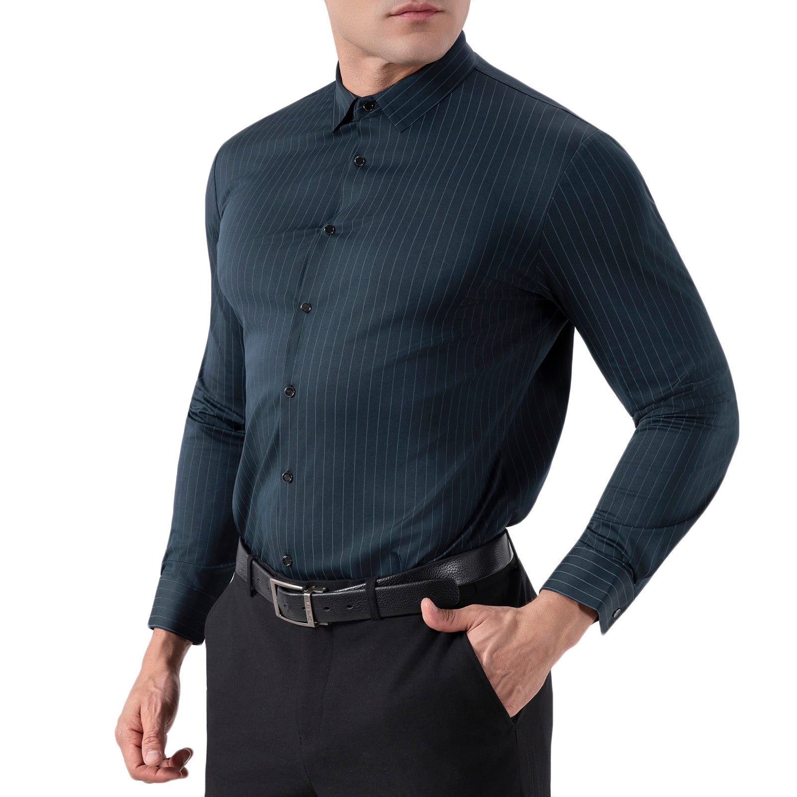 Men’s Classic Striped Lapel Shirt