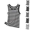 thumbnail image 1 of AnuYalue Striped Tank Top for Womens Plus Size Sleeveless Colorblocked Cotton T-Shirt U Neck Casual Summer Outfits, 1 of 6