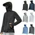 thumbnail image 1 of AnuYalue Sun Shirts for Men Lightweight UPF 50+ Hooded Jacket Casual Long Sleeve Outwear Outdoor Hiking Shirt, 1 of 8