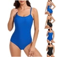 thumbnail image 1 of AnuYalue Swimsuit for Womens One Piece Spaghetti Strap Swimwear Tummy Control Backless Swimsuits Trendy Bathing Suits, 1 of 8