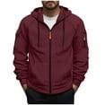 thumbnail image 1 of AnuYalue Tactical Hoodies For Men Full Zip Loose Fit Hooded Sweatshirt Casual Long Sleeve Pullover with Pockets, 1 of 5