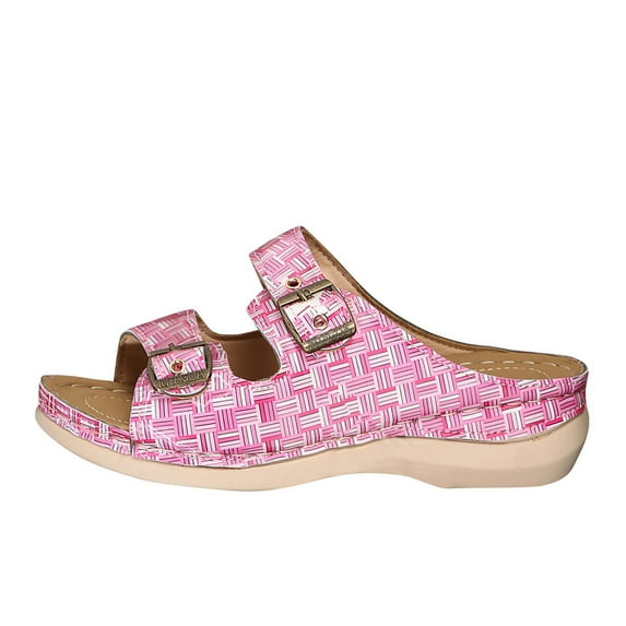 AnuYalue Wedge Sandals Women Flip Flops with High Increased Flower Platform Sandals for Women Dressy Summer Wedge Shoes Cushion FootBed Comfort Flip Flops