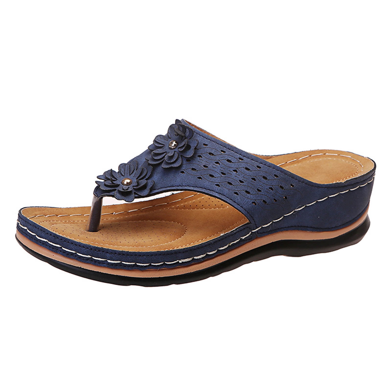 AnuYalue Wedge Sandals for Women Dressy Comfortable Cushion Footbed Summer Platform Sandals