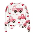 AnuYalue Women Valentines Day Gifts, Love Heart Graphic Round Neck Long
