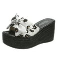 thumbnail image 1 of AnuYalue Women's Platform Sandals Comfortable Open Toe Slip On Wedge Slides Summer Casual Flatform Chunky Sandals, 1 of 9