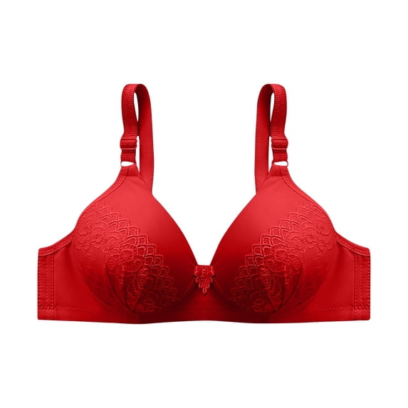 AnuYalue Women's Push Up Wireless Bra, Comfort Support No Underwire Bras, Comfortable Wire Free Bralette Everyday Soft Lace Breatable Underwear