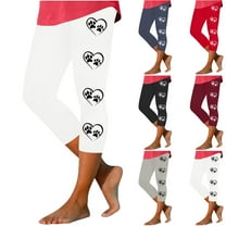 AnuYalue Women’s Yoga Capri Leggings High Waisted Tummy Control Capris Stretchy Workout Cropped Pants Buttery Soft Yoga Pants