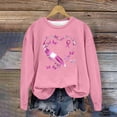 thumbnail image 1 of AnuYalue Womens Breast Cancer Awareness Sweatshirt Pink Ribbon Inspirational Tops Casual Crew Neck Fall Winter Pullover, 1 of 4