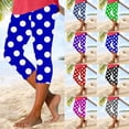 thumbnail image 1 of AnuYalue Womens Capri Leggings Petite Length, Tummy Control Capri Leggings High Waisted Knee Length Yoga Pants 2025 Fashion Swiss Dot Print Leggings Red 3XL, 1 of 7