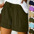 thumbnail image 1 of AnuYalue Womens Plus Size Shorts Casual Elastic Waist Running Shorts Lightweight Athletic Short Pants with Drawstring, 1 of 8