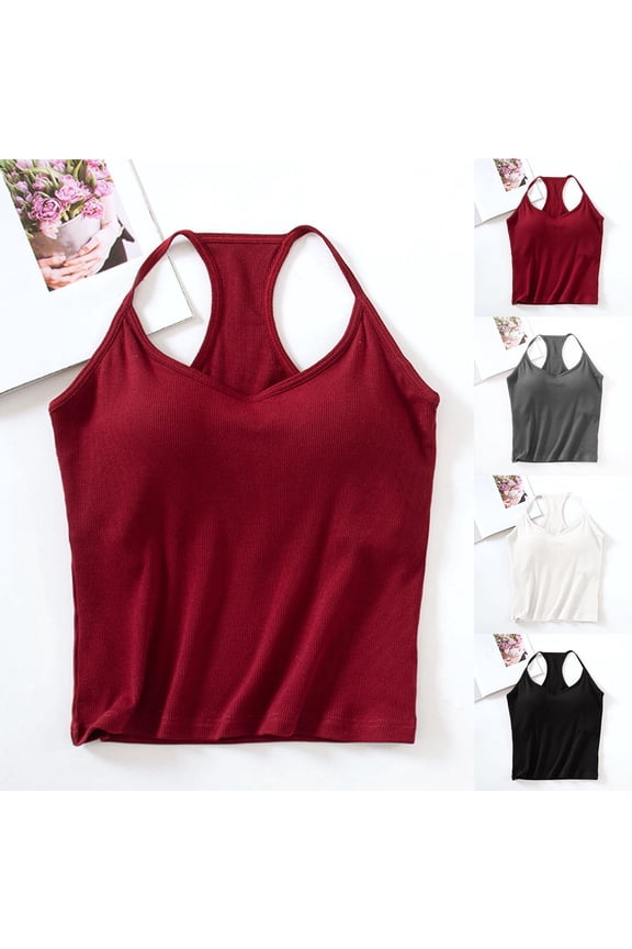 Womens Stringer Tank Tops Muscule Cut Bodybuilding Gym Top Y-Back Workout Sleeveless T-Shirt