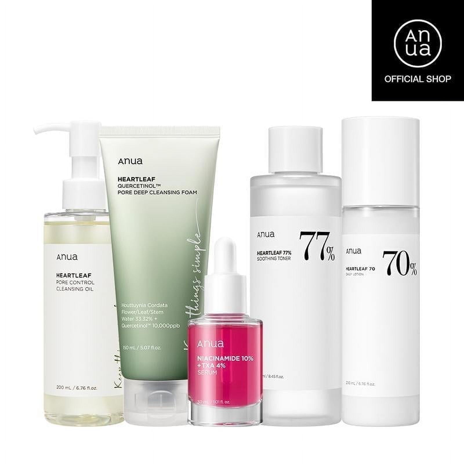 【Anua】 [Anua Official Shop] Ultimate Skincare Routine Set ( Cleansing oil + Facial Foam Cleanser