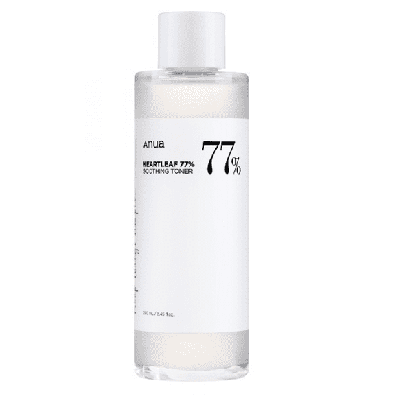Anua Heartleaf 77% Soothing Toner I pH 5.5 Skin Trouble Care, Calming Skin, Refreshing, Purifying (250ml / 8.45 fl.oz.)