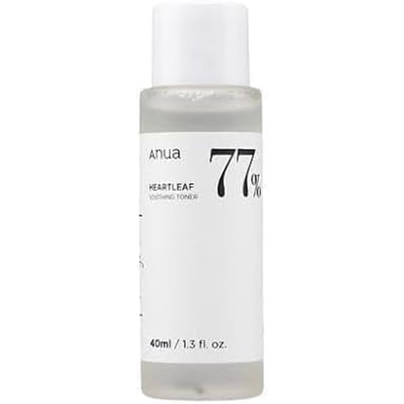 Anua Heartleaf 77% Soothing Toner I pH 5.5 Skin Trouble Care, Calming Skin, Refreshing, Purifying mini(40ml /1.3 fl.oz.)