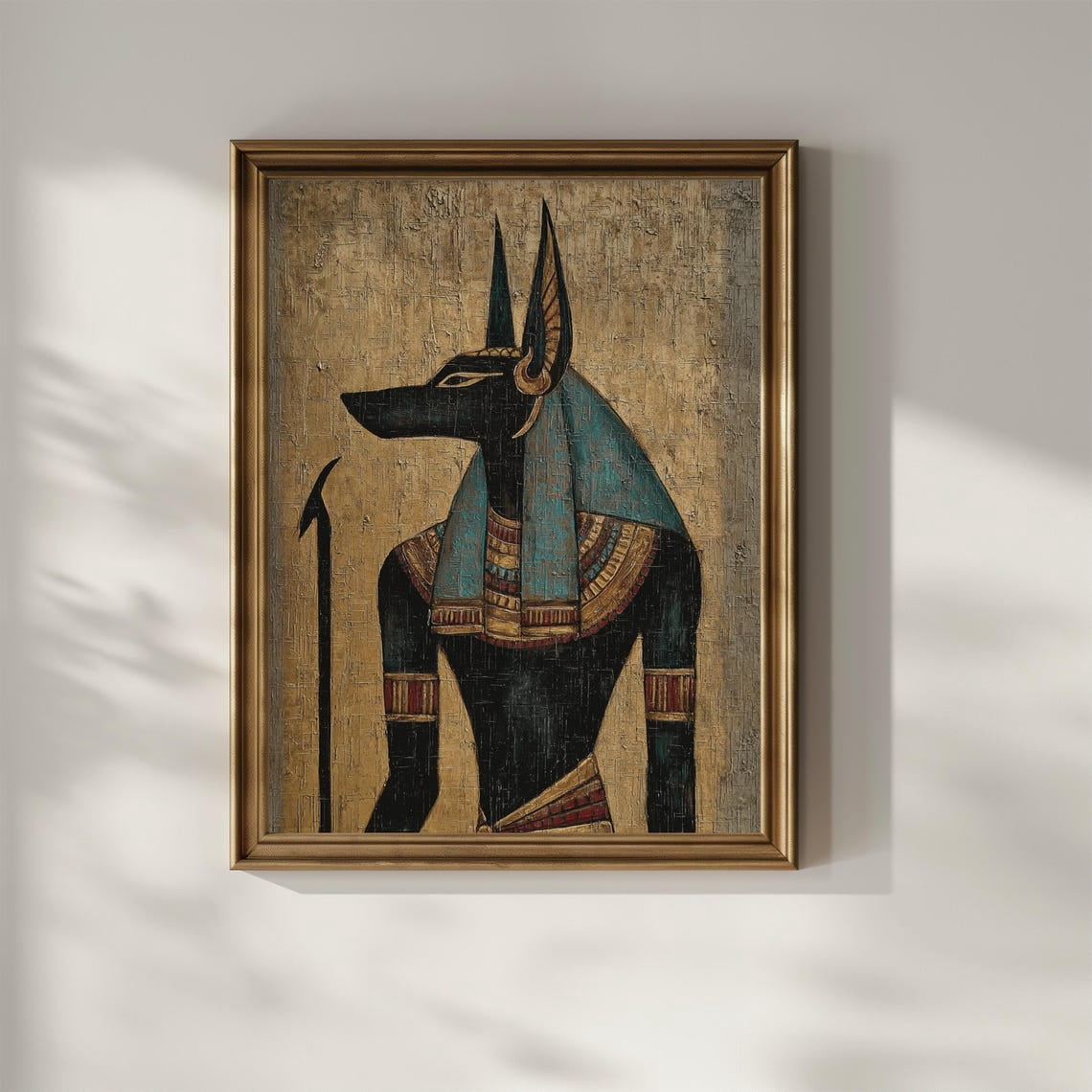 Anubis Egyptian Vintage Egypt Mythology God Poster, Faith Inspired ...