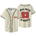 thumbnail image 1 of Anuel AA 23 Baseball Jersey Real Hasta la Muerte 2 Tour Merch Women Men V-neck Short Sleeve T-Shirts, 1 of 6