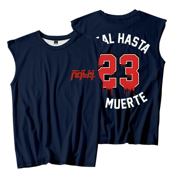 Anuel AA 23 Logo Sleeveless T-Shirts Real Hasta la Muerte 2 Tour Merch Tank Tops