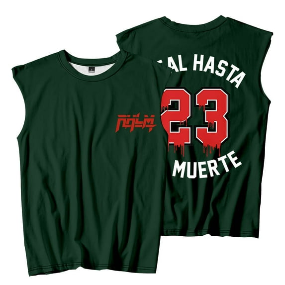 Anuel AA 23 Logo Sleeveless T-Shirts Real Hasta la Muerte 2 Tour Merch Tank Tops