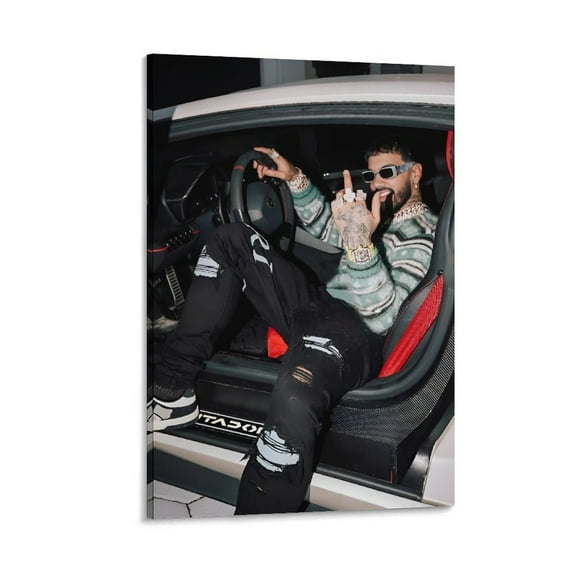 Anuel AA Art RAPPER Unique Poster Gifts Canvas Painting Poster Wall Art Decorative Picture Prints Modern Decor 24x36inch(60x90cm)