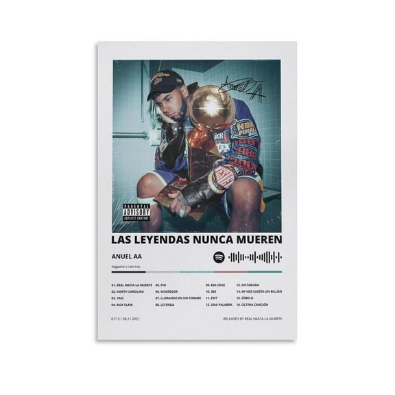 Anuel AA  Canvas Poster Bedroom Decoration Landscape Office Valentine's Birthday Gift