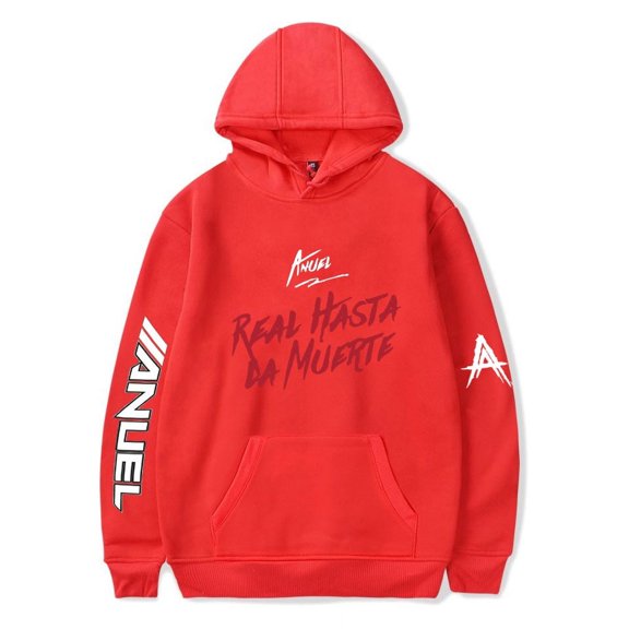 Anuel AA Real Hasta La Muerte Hoodies Merch 2023  pop graphics Print Unisex Trendy Casual Streetwear Sweatshirt