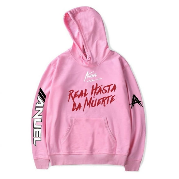Anuel AA Real Hasta La Muerte Hoodies Merch 2023  pop graphics Print Unisex Trendy Casual Streetwear Sweatshirt
