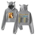 thumbnail image 1 of Anuel AA Real Hasta la Muerte 2 Tour Hoodie Cat Ears Crop Top Long Sleeve Streerwear Women's Clothes, 1 of 3