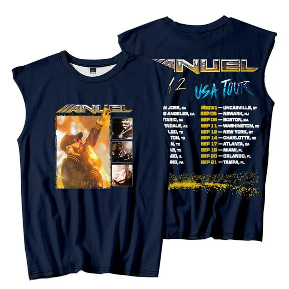 Anuel AA Real Hasta la Muerte 2 Tour Merch Sleeveless T-Shirts Tank Tops Women Men Streetwear Tee
