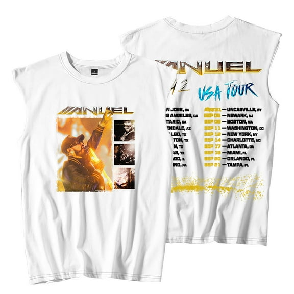Anuel AA Real Hasta la Muerte 2 Tour Merch Sleeveless T-Shirts Tank Tops Women Men Streetwear Tee