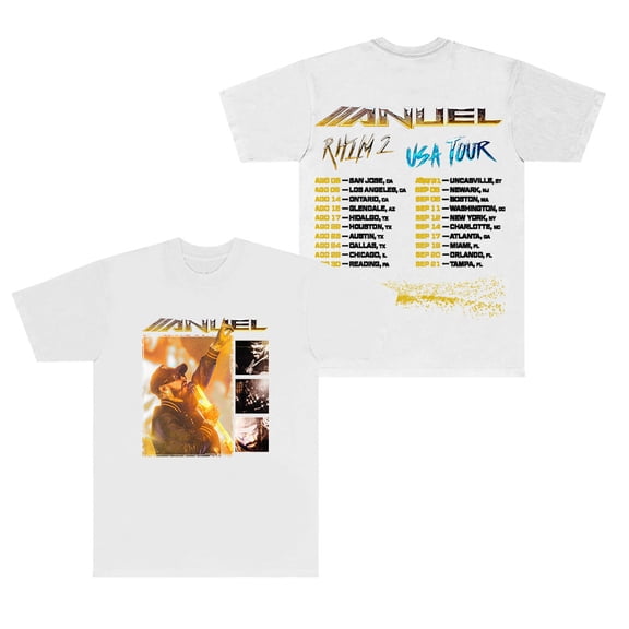 Anuel AA Real Hasta la Muerte 2 Tour T-Shirts Streetwear Tee Women Men HipHop Short Sleeve