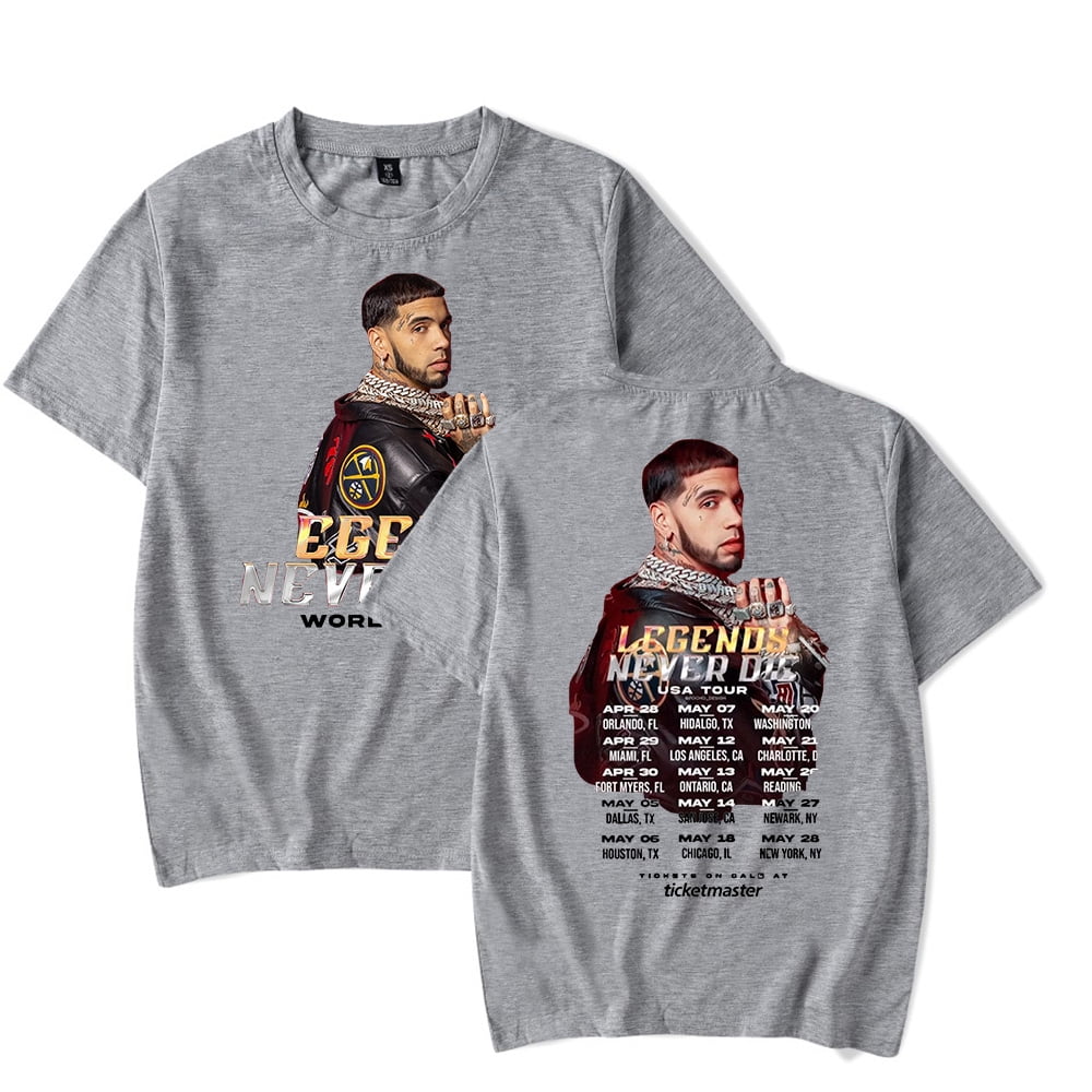 Anuel AA T-shirt Merch EGENDS NEVER DIE WORLD TOUR pop graphics