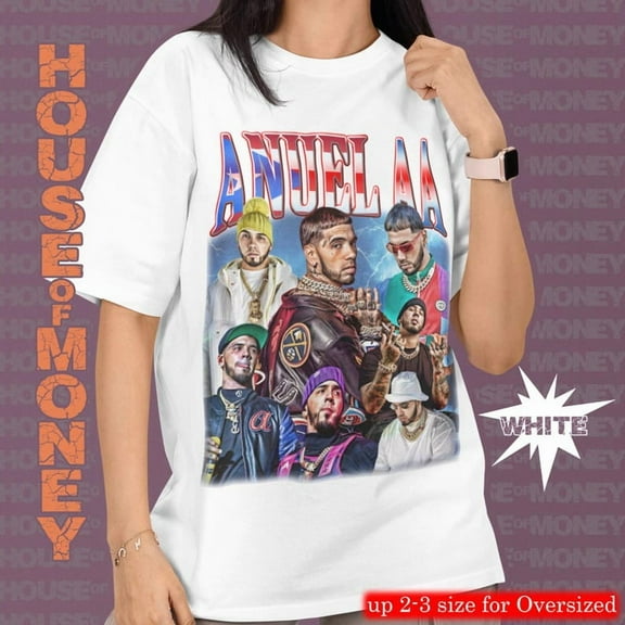 Anuel AAshirt, Anuel AA Retro Vintage print T-Shirt, Anuel AA Unisex Clothing, Anuel AA Summer days, Anuel aa Gift