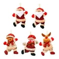 thumbnail image 1 of AnuirheiH 5PCS 2022 Christmas Hanging Ornaments Christmas Tree Pendant Lighted Pendant Faceless Santa Claus Pendant, 1 of 1