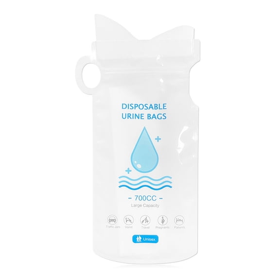 AnuirheiH 700ML Emergency Disposable Urinal Bags,Camping Pee Bags Unisex Urine Bag Vomit Bag for Travel Traffic Jam Portable Toilet Bag for Men Women Kids