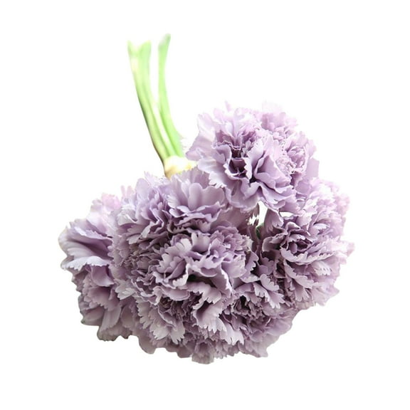 AnuirheiH Artificial Carnation Flowers, Silk Fake Flowers Party Table Centerpieces Decor, Anniversary Wedding Birthday Christmas Decor,purple